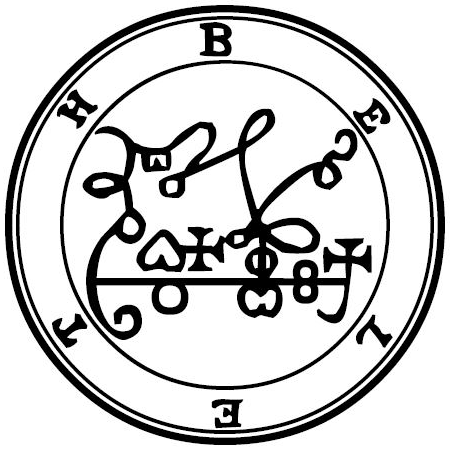 Traditional seal of Beleth (Mathers/Crowley Goetia, 1904)