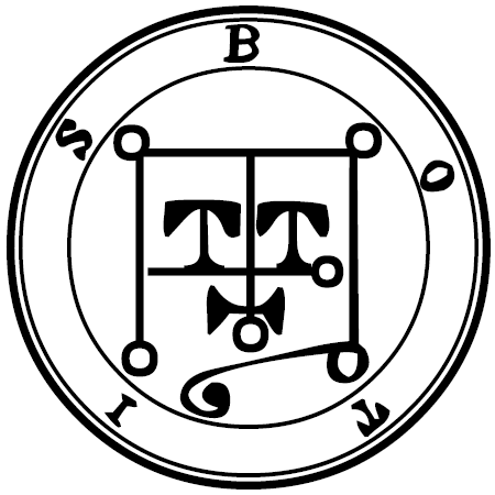 Traditional seal of Botis (Mathers/Crowley Goetia, 1904)