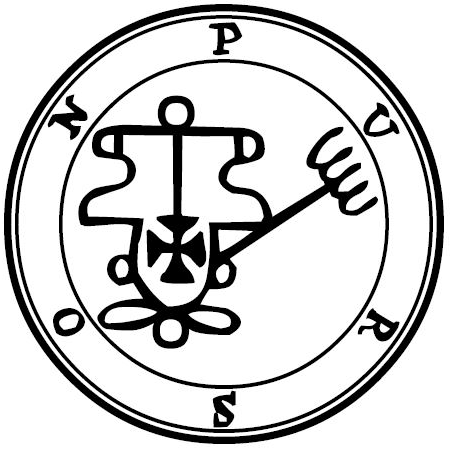 Traditional seal of Purson (Mathers/Crowley Goetia, 1904)