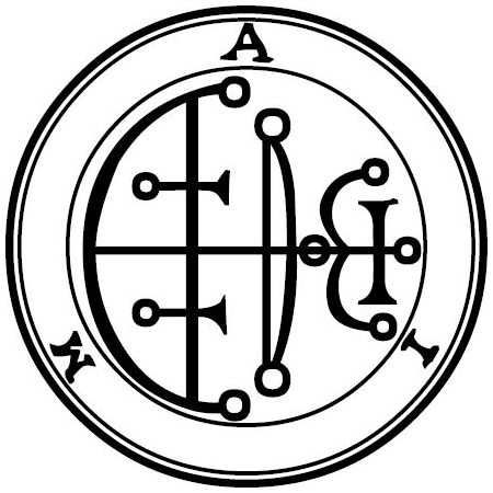 Traditional seal of Aim (Mathers/Crowley Goetia, 1904)