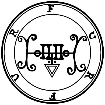 Traditional seal of Furfur (Mathers/Crowley Goetia, 1904)