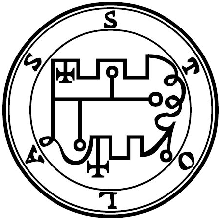 Traditional seal of Stolas (Mathers/Crowley Goetia, 1904)