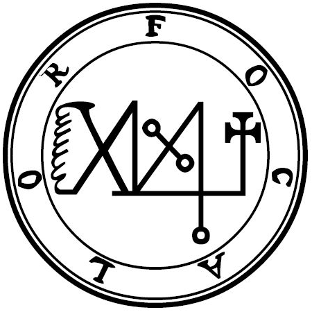 Traditional seal of Focalor (Mathers/Crowley Goetia, 1904)