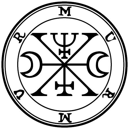 Traditional seal of Murmur (Mathers/Crowley Goetia, 1904)