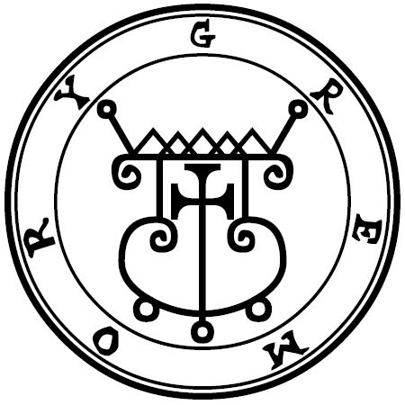 Traditional seal of Gremory (Mathers/Crowley Goetia, 1904)