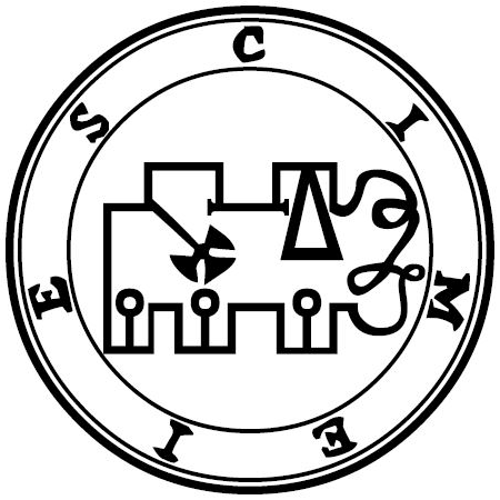 Traditional seal of Cimejes (Mathers/Crowley Goetia, 1904)